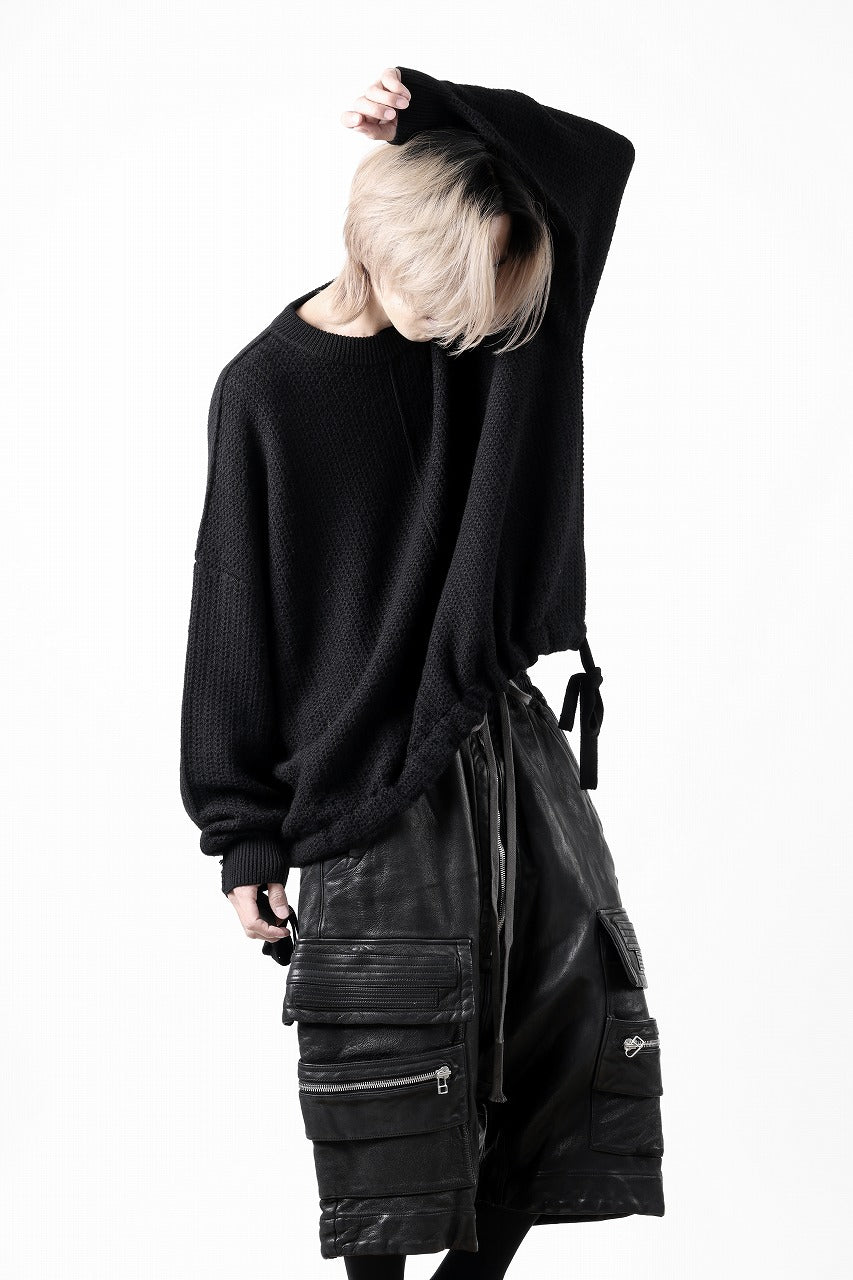 D-VEC FISHERMANS KNIT CREW (BLACK)【2024AW PRE SALE】