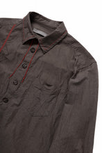 Load image into Gallery viewer, YUTA MATSUOKA classic shirt / cotton ramie chambray  (light brown)