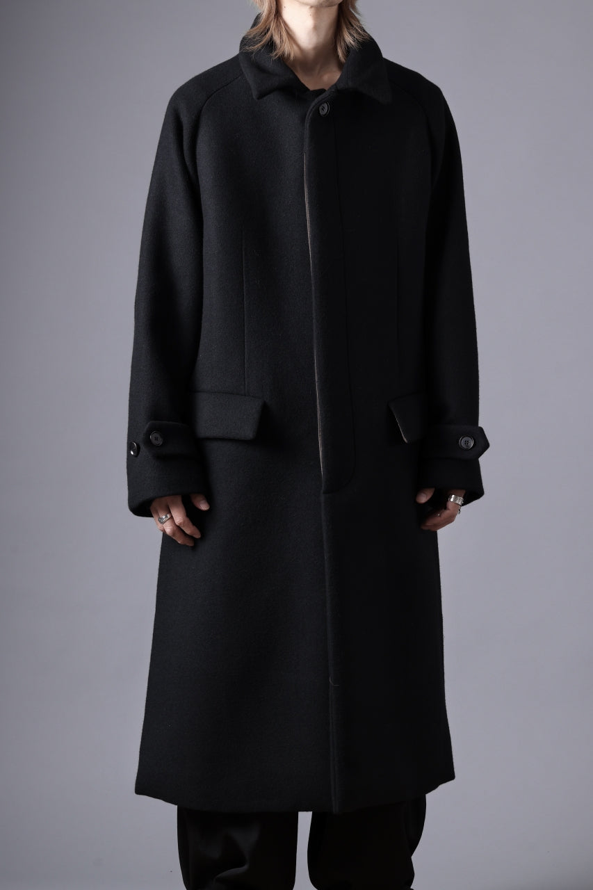 N/07 exclusive MAC COAT "外套" / VIRGIN WOOL MELTON (BLACK)