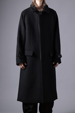 画像をギャラリービューアに読み込む, N/07 exclusive MAC COAT &quot;外套&quot; / VIRGIN WOOL MELTON (BLACK)