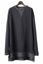 Load image into Gallery viewer, Y-3 Yohji Yamamoto Y GAZETTE L/S TOPS / RE;PEs + WOOL JERSEY (BLACK)