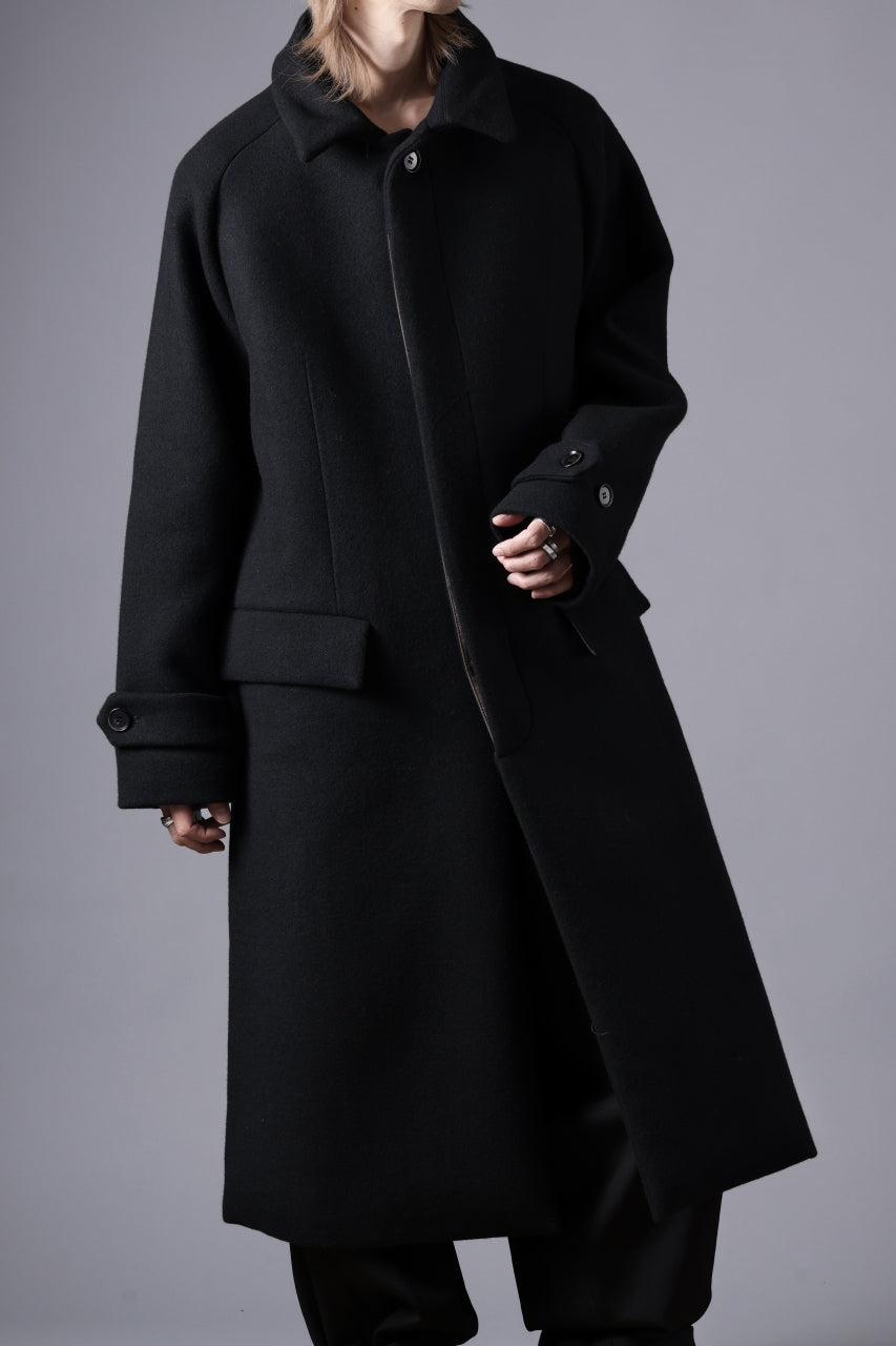 N/07 exclusive MAC COAT "外套" / VIRGIN WOOL MELTON (BLACK)