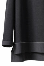 Load image into Gallery viewer, Y-3 Yohji Yamamoto Y GAZETTE L/S TOPS / RE;PEs + WOOL JERSEY (BLACK)