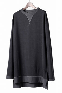 Load image into Gallery viewer, Y-3 Yohji Yamamoto Y GAZETTE L/S TOPS / RE;PEs + WOOL JERSEY (BLACK)