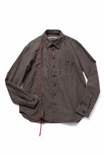 Load image into Gallery viewer, YUTA MATSUOKA classic shirt / cotton ramie chambray  (light brown)