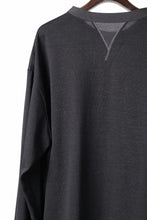 Load image into Gallery viewer, Y-3 Yohji Yamamoto Y GAZETTE L/S TOPS / RE;PEs + WOOL JERSEY (BLACK)