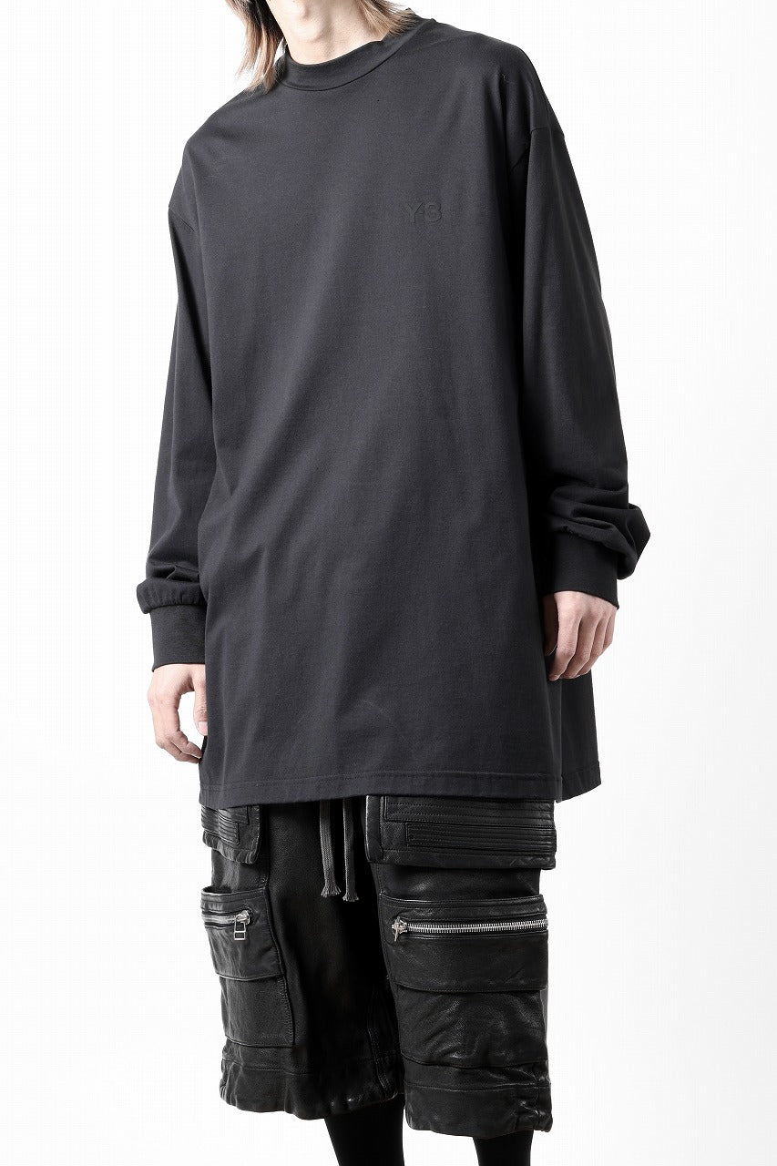 Y-3 Yohji Yamamoto MOCK NECK L/S TEE / BETTER SCJ (BLACK)