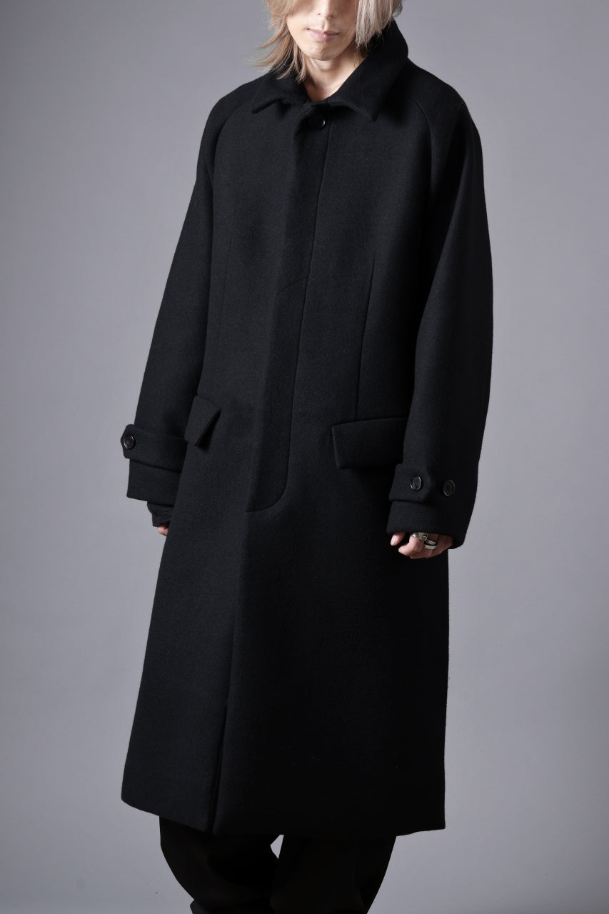 画像をギャラリービューアに読み込む, N/07 exclusive MAC COAT &quot;外套&quot; / VIRGIN WOOL MELTON (BLACK)