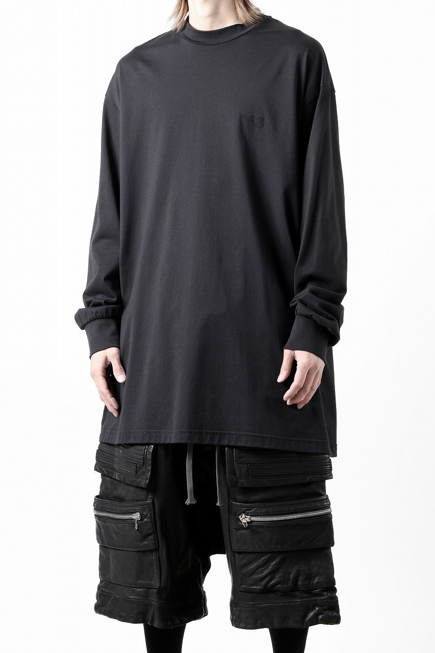 Y-3 Yohji Yamamoto MOCK NECK L/S TEE / BETTER SCJ (BLACK)