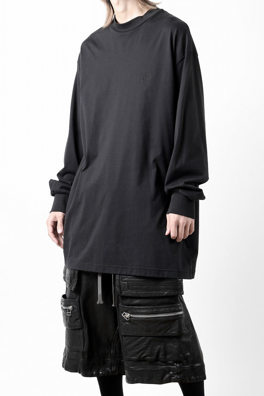 Y-3 Yohji Yamamoto MOCK NECK L/S TEE / BETTER SCJ (BLACK)