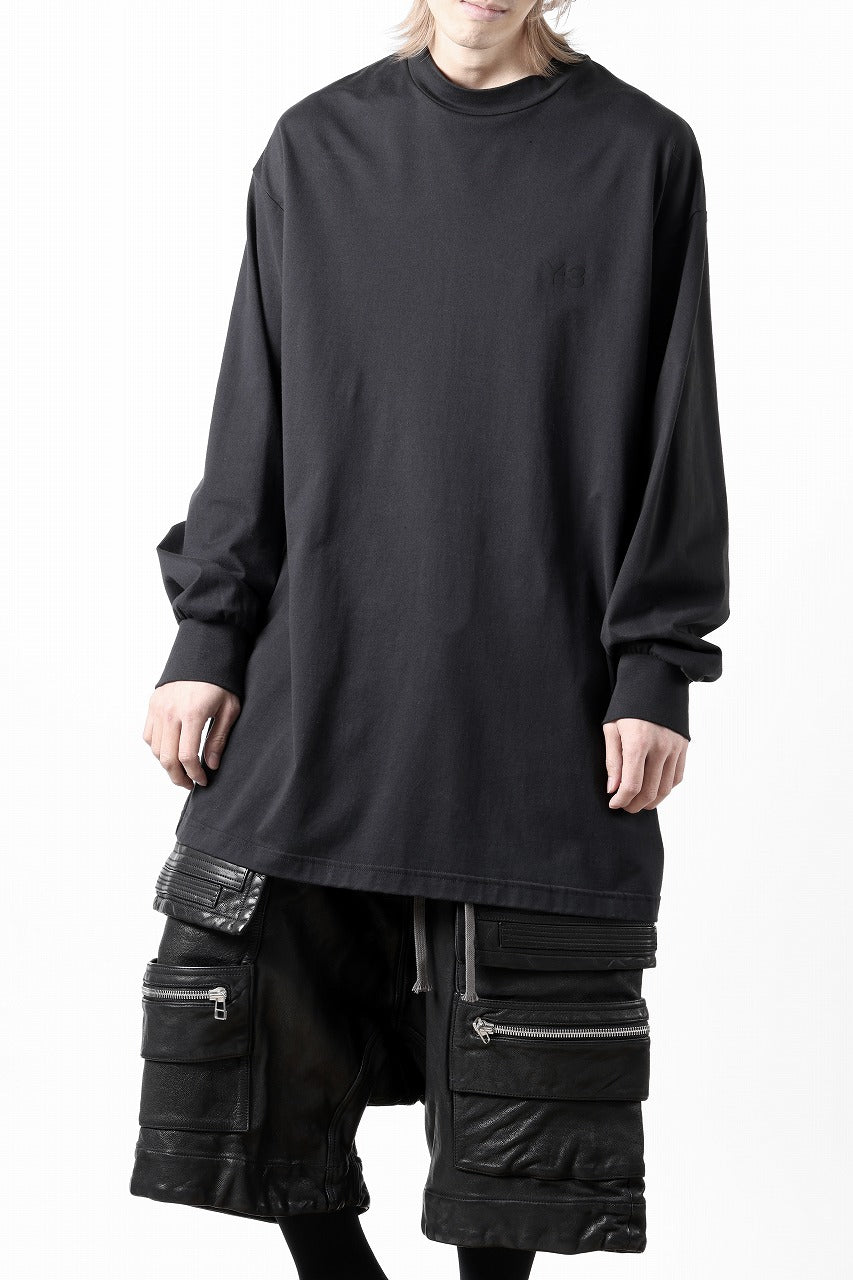 Y-3 Yohji Yamamoto MOCK NECK L/S TEE / BETTER SCJ (BLACK)