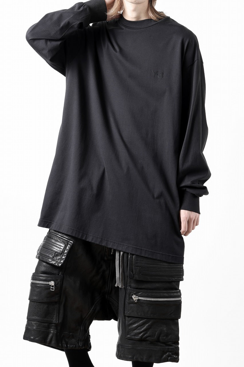 Y-3 Yohji Yamamoto MOCK NECK L/S TEE / BETTER SCJ (BLACK)