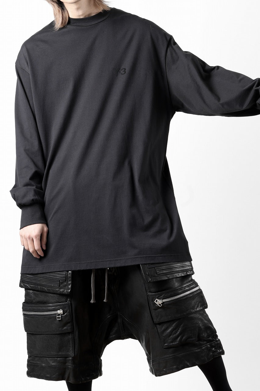 Y-3 Yohji Yamamoto MOCK NECK L/S TEE / BETTER SCJ (BLACK)