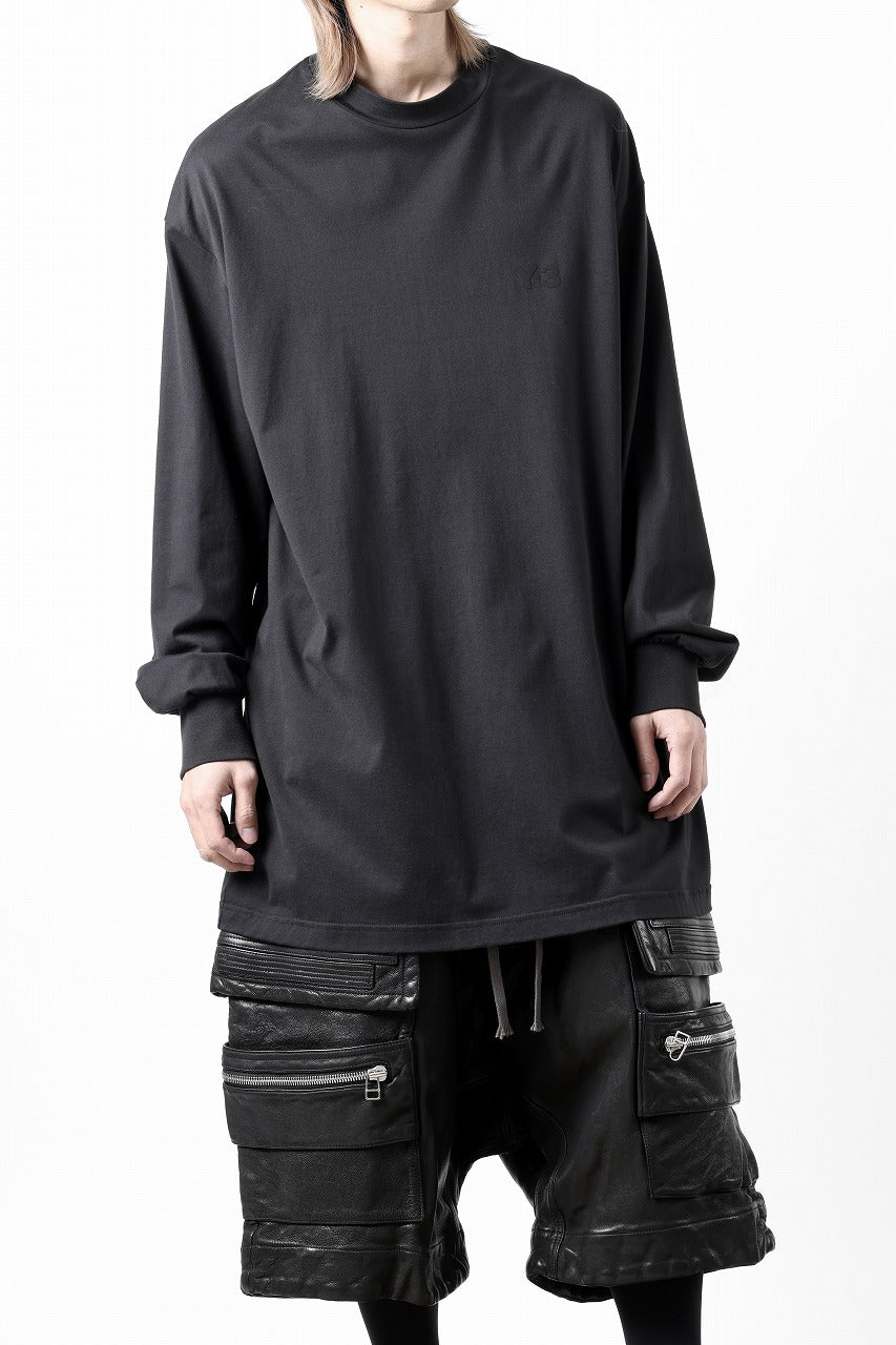 Y-3 Yohji Yamamoto MOCK NECK L/S TEE / BETTER SCJ (BLACK)