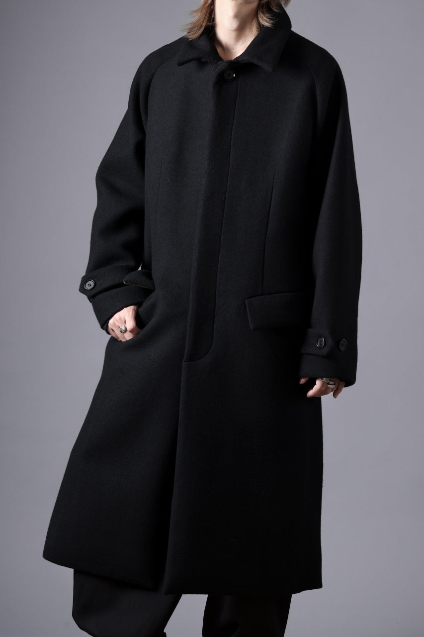 N/07 exclusive MAC COAT "外套" / VIRGIN WOOL MELTON (BLACK)