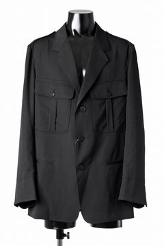 Load image into Gallery viewer, Y&#39;s for men Z ACTION PLEATS JACKET / WRINKLED GABARDINE (BLACK)