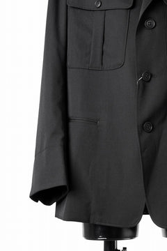 Load image into Gallery viewer, Y&#39;s for men Z ACTION PLEATS JACKET / WRINKLED GABARDINE (BLACK)