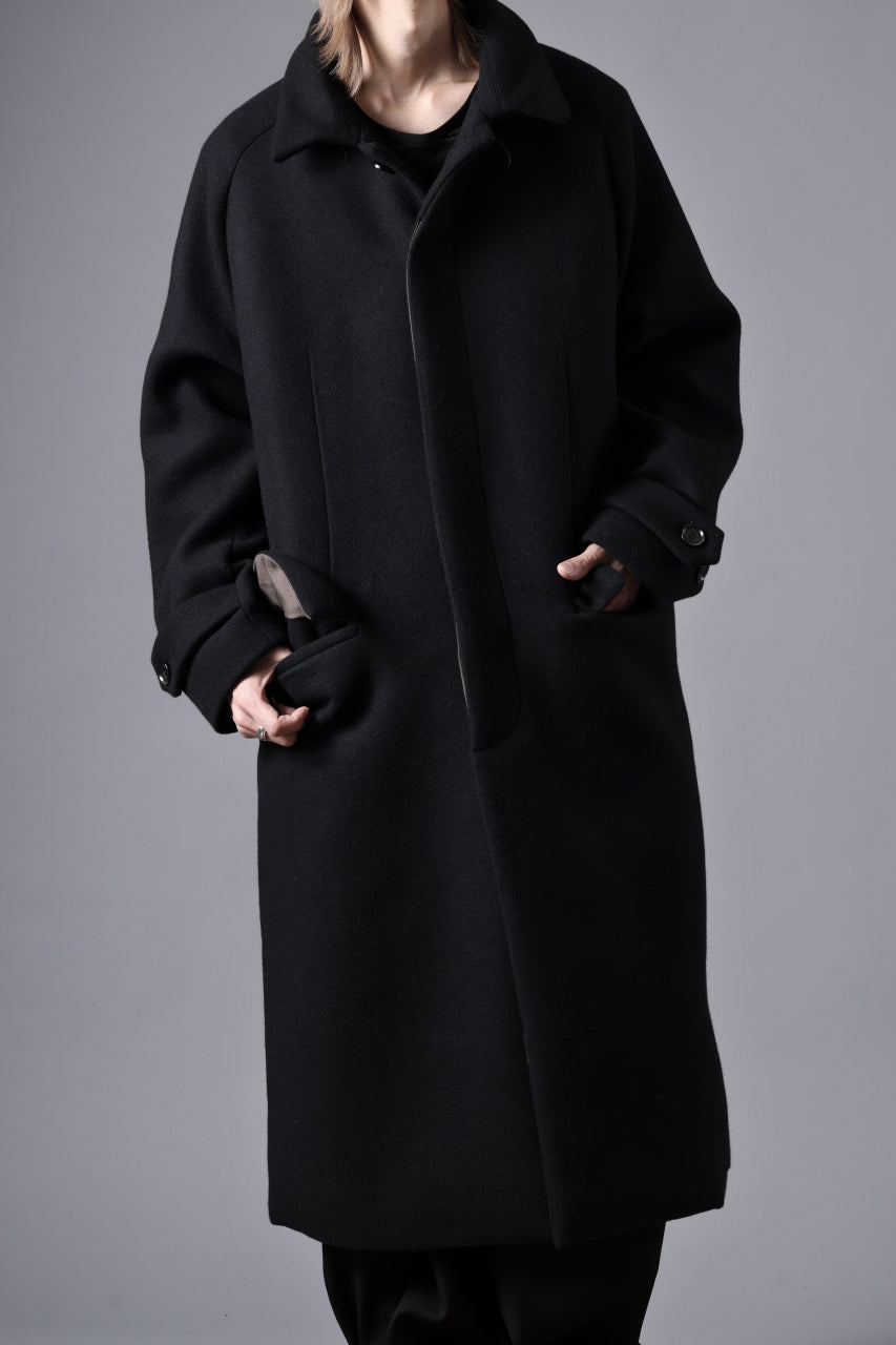 N/07 exclusive MAC COAT "外套" / VIRGIN WOOL MELTON (BLACK)