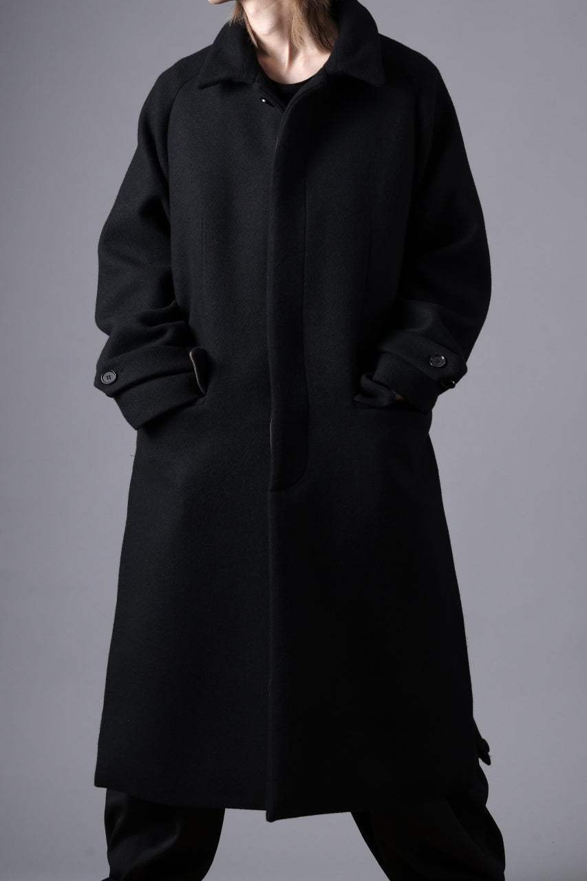 N/07 exclusive MAC COAT "外套" / VIRGIN WOOL MELTON (BLACK)