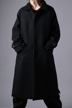 画像をギャラリービューアに読み込む, N/07 exclusive MAC COAT &quot;外套&quot; / VIRGIN WOOL MELTON (BLACK)