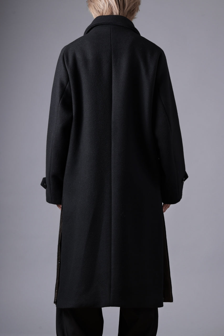 N/07 exclusive MAC COAT "外套" / VIRGIN WOOL MELTON (BLACK)