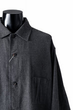 Load image into Gallery viewer, CAPERTICA OVER SIZED CPO SHIRT / YAK &amp; COTTON SOFT FLANNEL (CHARCOAL)