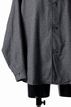 Load image into Gallery viewer, CAPERTICA OVER SIZED CPO SHIRT / YAK &amp; COTTON SOFT FLANNEL (CHARCOAL)