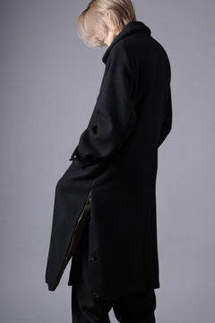 画像をギャラリービューアに読み込む, N/07 exclusive MAC COAT &quot;外套&quot; / VIRGIN WOOL MELTON (BLACK)