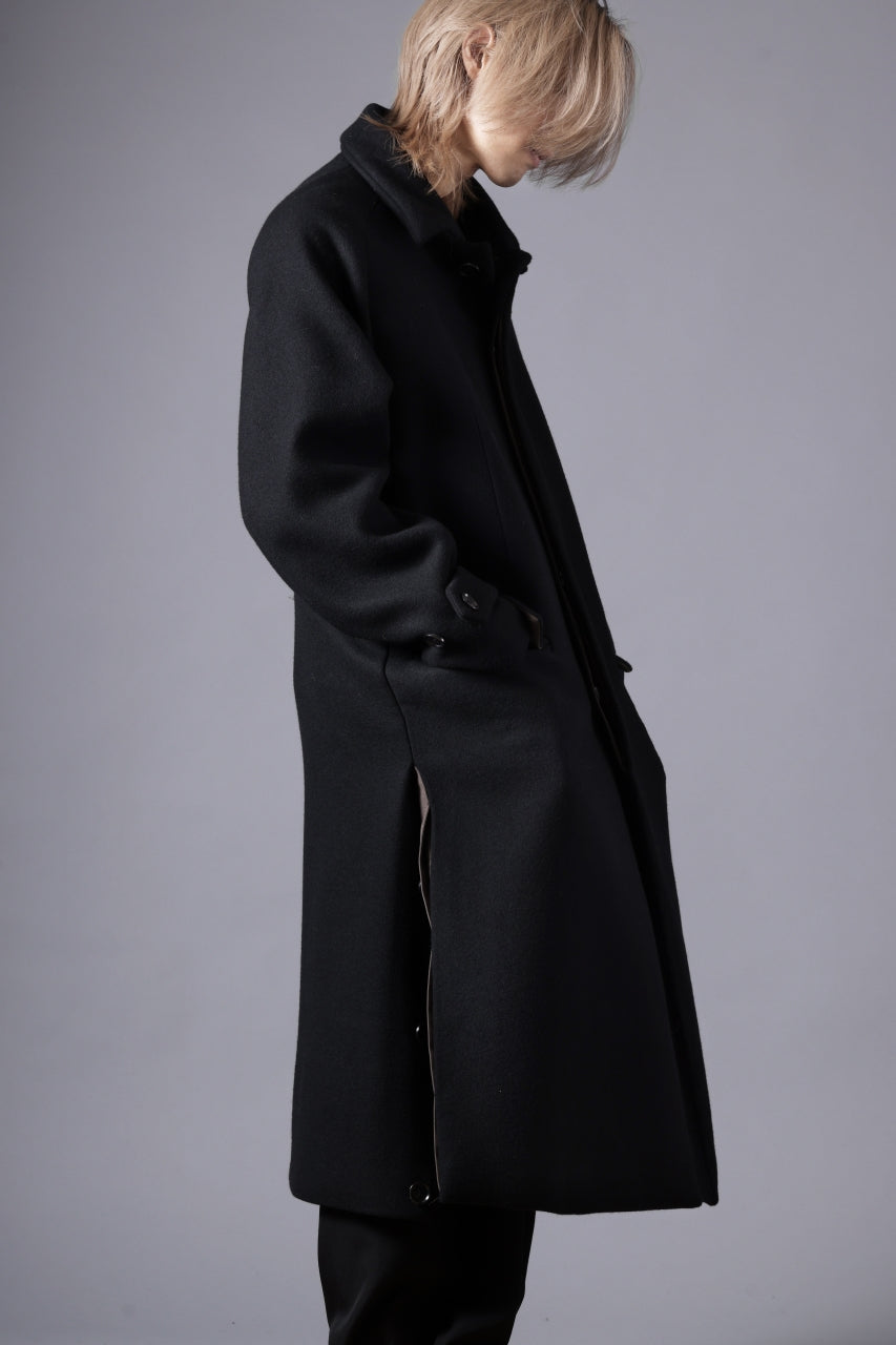 画像をギャラリービューアに読み込む, N/07 exclusive MAC COAT &quot;外套&quot; / VIRGIN WOOL MELTON (BLACK)