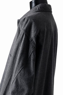 Load image into Gallery viewer, CAPERTICA OVER SIZED CPO SHIRT / YAK &amp; COTTON SOFT FLANNEL (CHARCOAL)