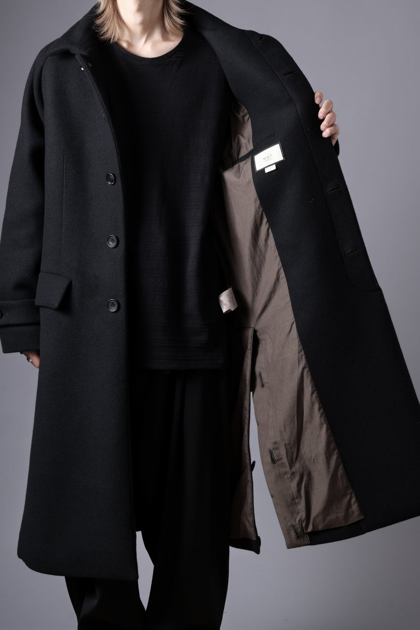 N/07 exclusive MAC COAT "外套" / VIRGIN WOOL MELTON (BLACK)