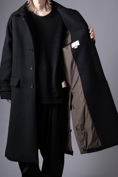 画像をギャラリービューアに読み込む, N/07 exclusive MAC COAT &quot;外套&quot; / VIRGIN WOOL MELTON (BLACK)