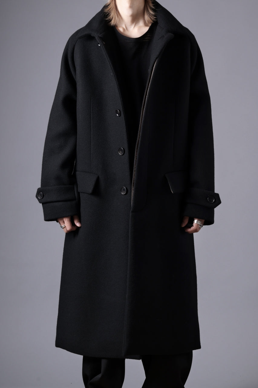 N/07 exclusive MAC COAT "外套" / VIRGIN WOOL MELTON (BLACK)