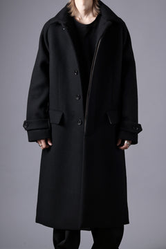 画像をギャラリービューアに読み込む, N/07 exclusive MAC COAT &quot;外套&quot; / VIRGIN WOOL MELTON (BLACK)