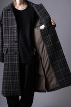 画像をギャラリービューアに読み込む, N/07 exclusive MAC COAT &quot;外套&quot; 格子縞 / SHETLAND WOOL TWEED (CHECK)