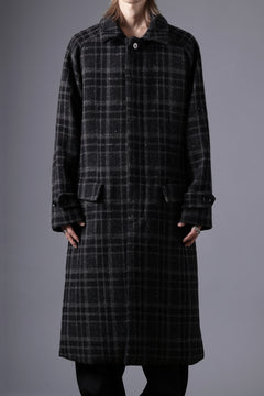 画像をギャラリービューアに読み込む, N/07 exclusive MAC COAT &quot;外套&quot; 格子縞 / SHETLAND WOOL TWEED (CHECK)