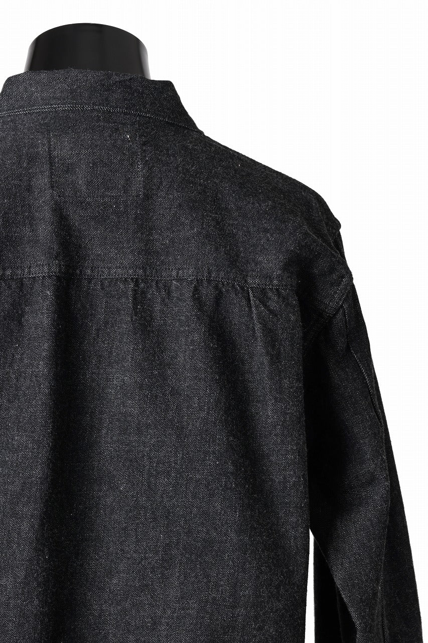 FULLCOUNT Type 1 Black Denim Jacket / 13.7oz Zimbabwe Selvedge Denim (BLACK)