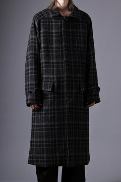 画像をギャラリービューアに読み込む, N/07 exclusive MAC COAT &quot;外套&quot; 格子縞 / SHETLAND WOOL TWEED (CHECK)