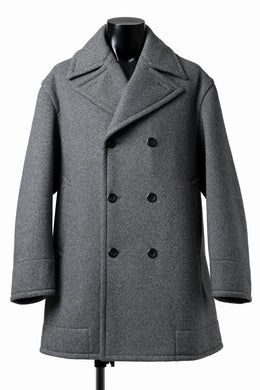 TARO HORIUCHI / th products Marine Over Coat / active setter tweed knit (gray)