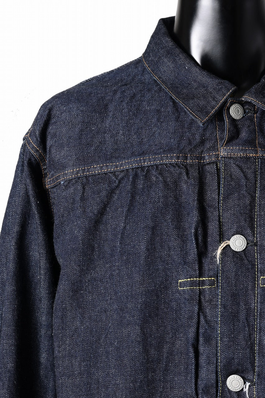 FULLCOUNT Type 1 Denim Jacket / 13.7oz Zimbabwe Selvedge Denim (INDIGO BLUE / ONE WASHED)