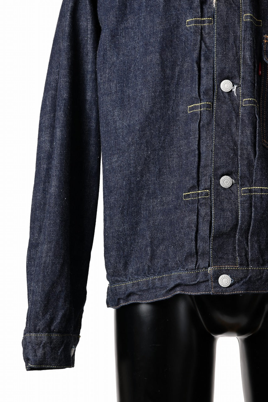 FULLCOUNT Type 1 Denim Jacket / 13.7oz Zimbabwe Selvedge Denim (INDIGO BLUE / ONE WASHED)