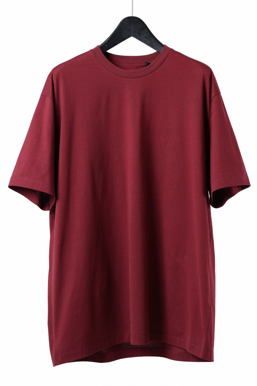 Y-3 Yohji Yamamoto RELAXED SHORT SLEEVE TEE / SJC (SHADOW RED)