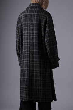 画像をギャラリービューアに読み込む, N/07 exclusive MAC COAT &quot;外套&quot; 格子縞 / SHETLAND WOOL TWEED (CHECK)