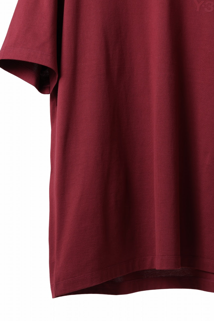 Y-3 Yohji Yamamoto RELAXED SHORT SLEEVE TEE / SJC (SHADOW RED)