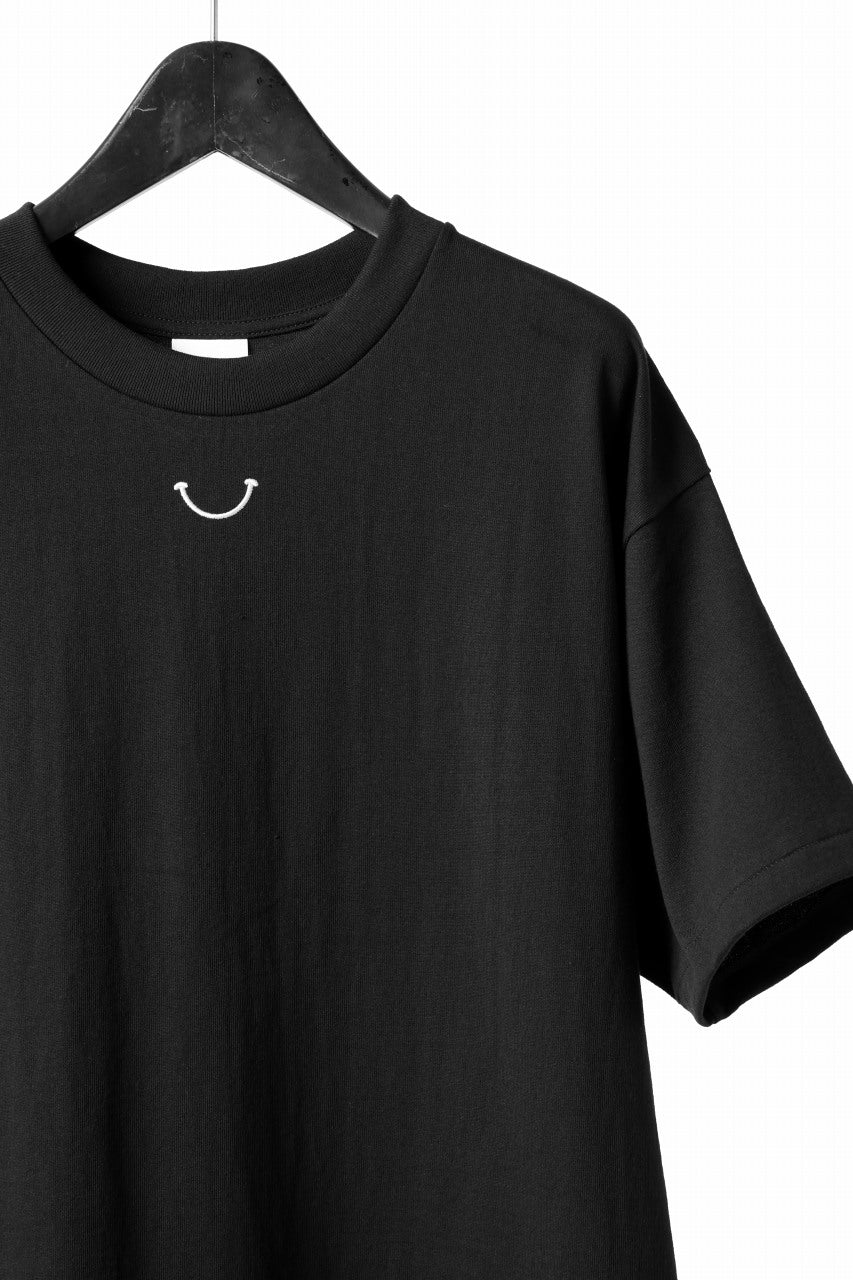 READYMADE SMILE & LOGO SHORT SLEEVE T-SHIRT (BLACK)