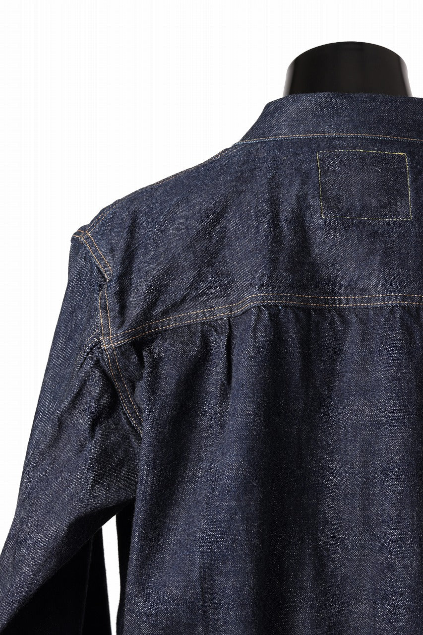 FULLCOUNT Type 1 Denim Jacket / 13.7oz Zimbabwe Selvedge Denim (INDIGO BLUE / ONE WASHED)