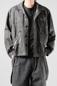 画像をギャラリービューアに読み込む, Professor.E AGED WORK JACKET (COLD DYED GREY)【26SS PRE SALE】