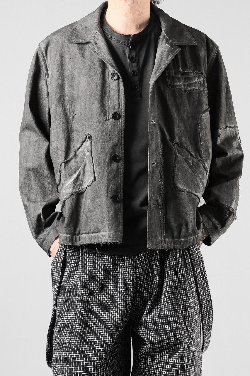 画像をギャラリービューアに読み込む, Professor.E AGED WORK JACKET (COLD DYED GREY)【26SS PRE SALE】