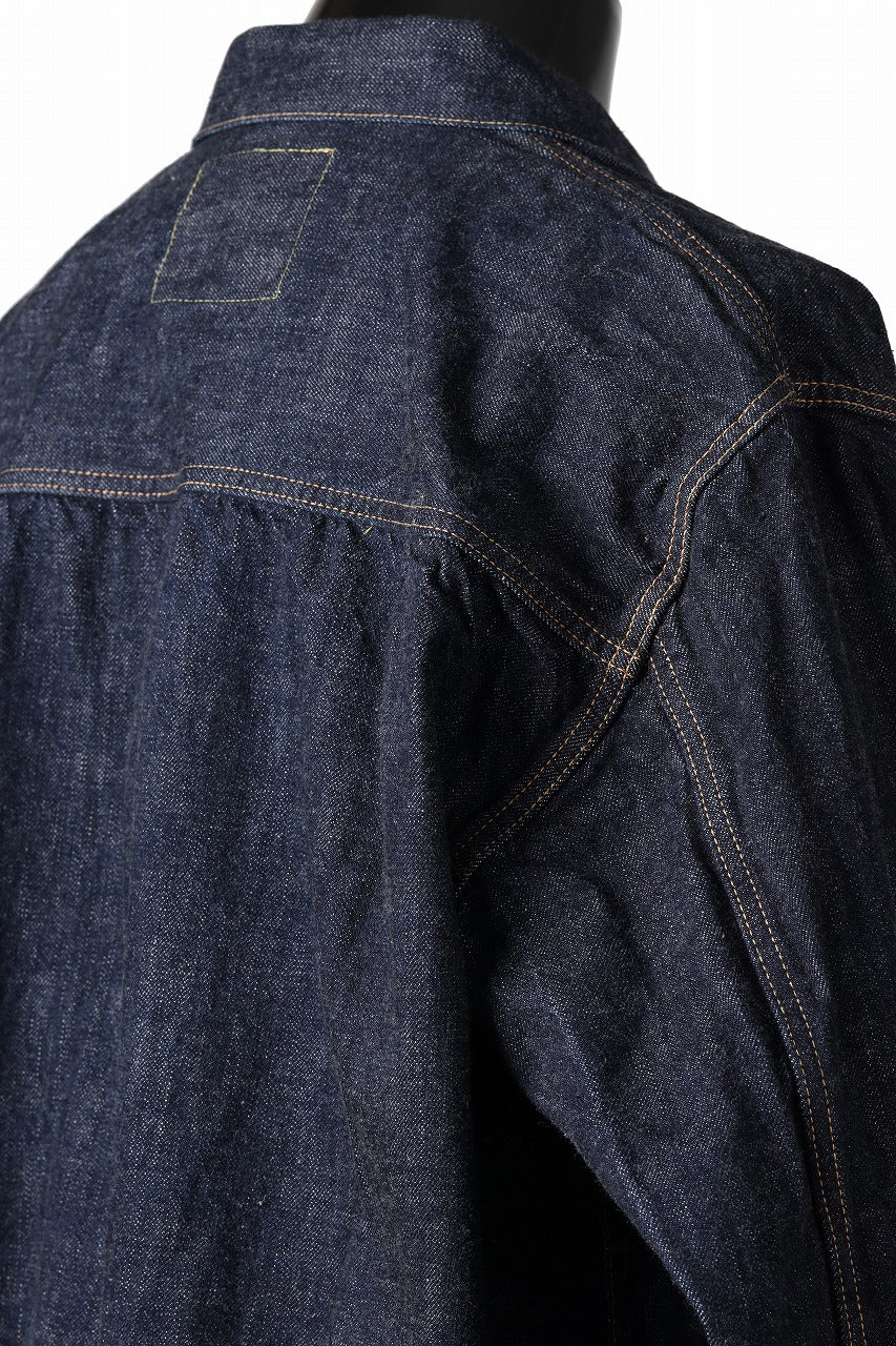 FULLCOUNT Type 1 Denim Jacket / 13.7oz Zimbabwe Selvedge Denim (INDIGO BLUE / ONE WASHED)