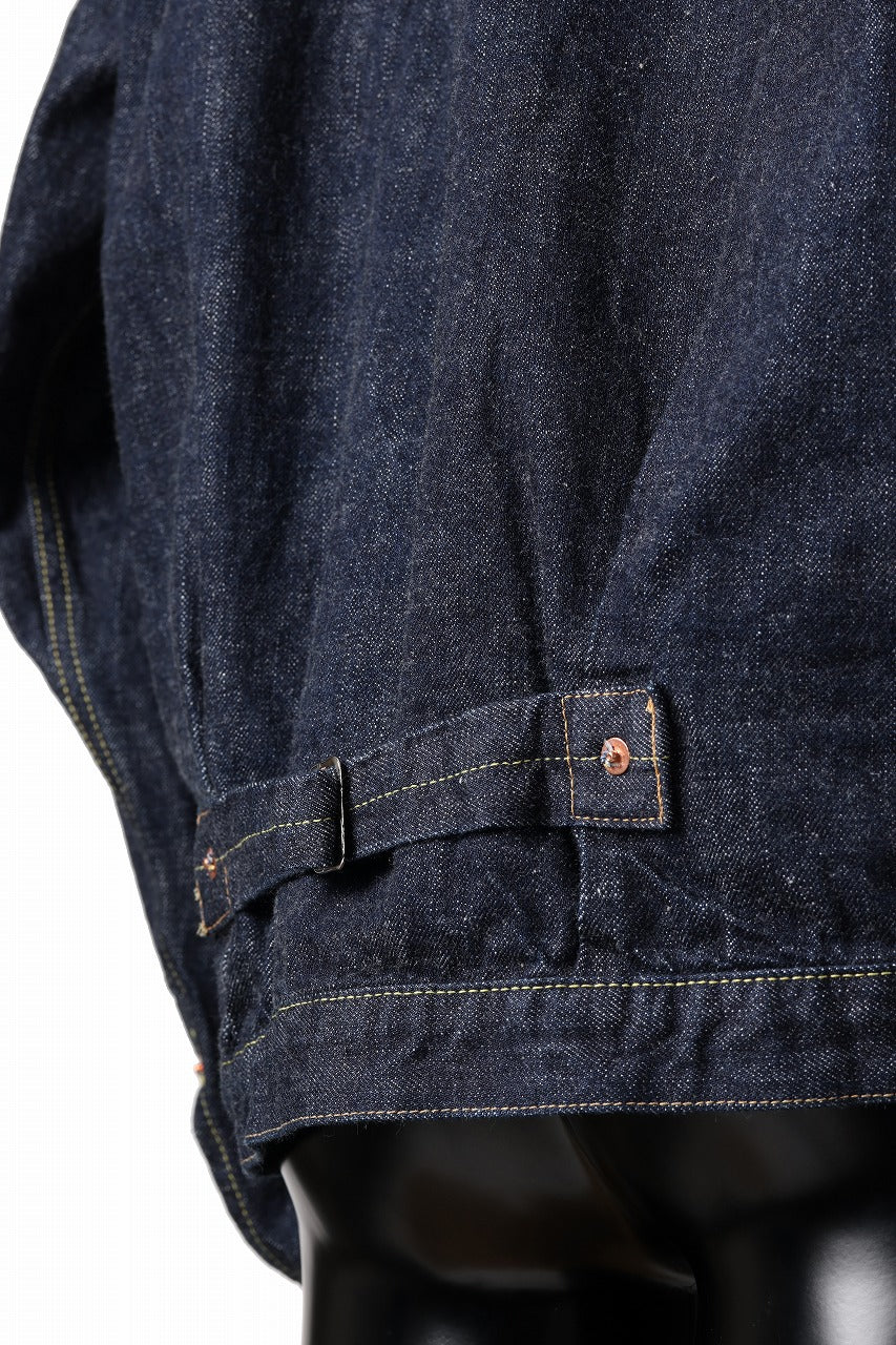 FULLCOUNT Type 1 Denim Jacket / 13.7oz Zimbabwe Selvedge Denim (INDIGO BLUE / ONE WASHED)